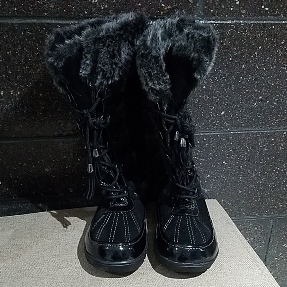 Sporto Millie Leather Winter Snow Boots 